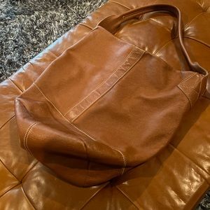 Large Brown Leather Tote
